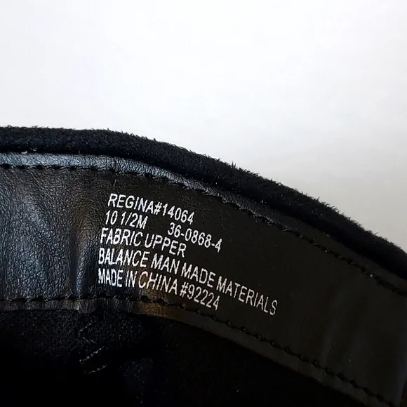 Womens Comfort View Regina Black Suede Fringe Ankle Boot Boho Hippie - Picture 9 of 10